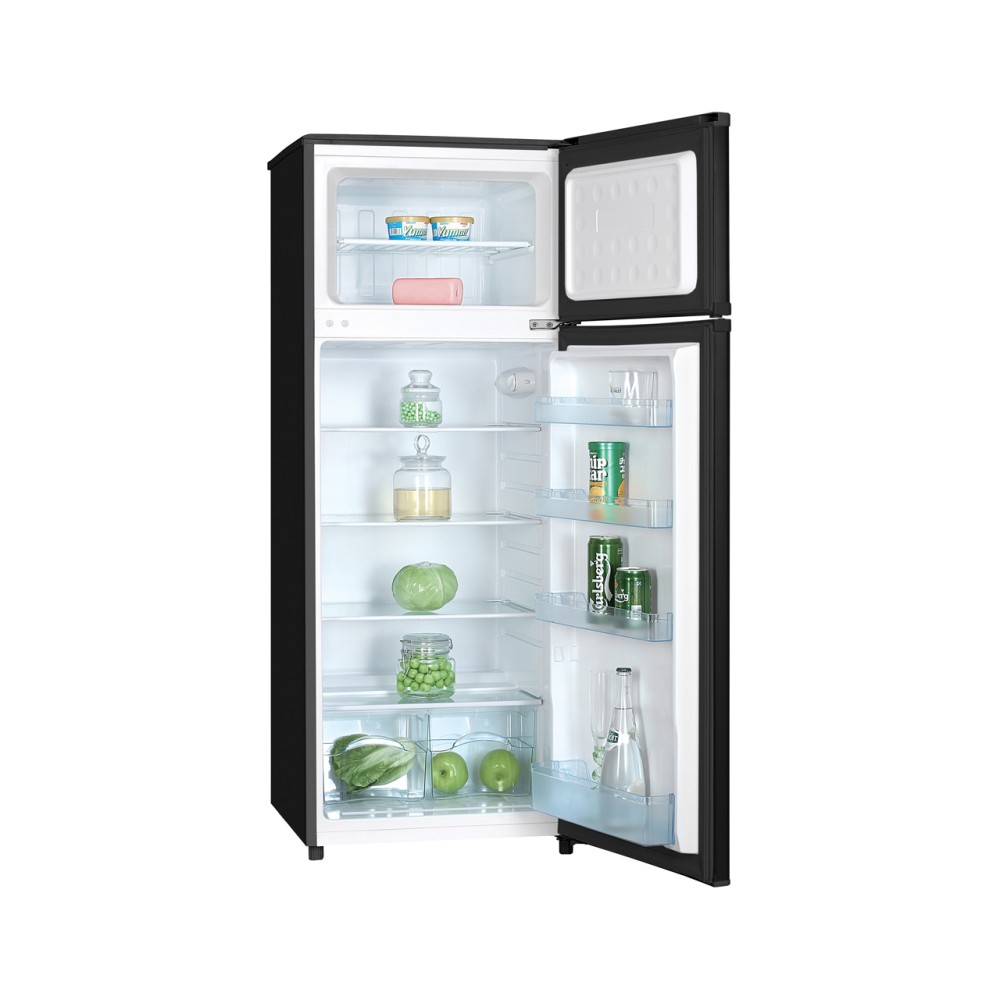 Heller 206L 2-Door Direct Cooling Refrigerator (Black)