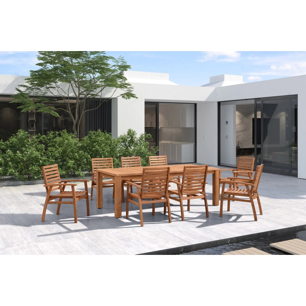 SIESTA 9PC OUTDOOR DINING SET