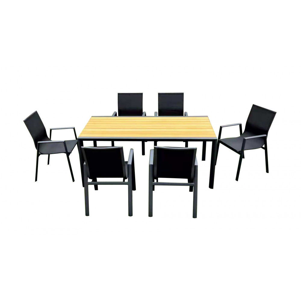 LILY 7PC OUTDOOR DINING SET