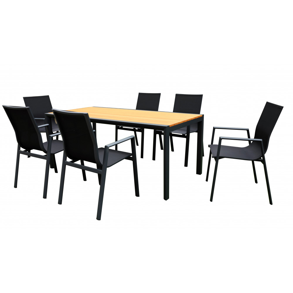 LILY 9PC OUTDOOR DINING SET
