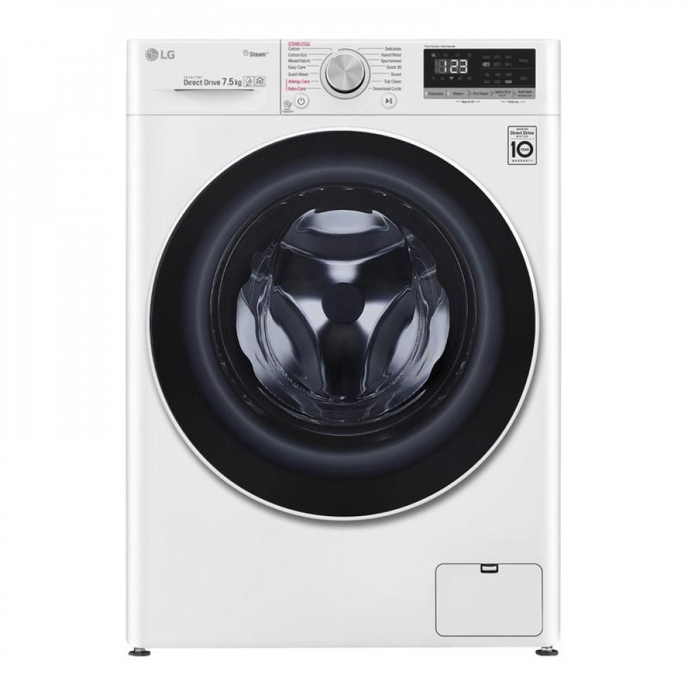 LG WV5-1275W 7.5kg AI Direct Drive Front Load Washer with Steam