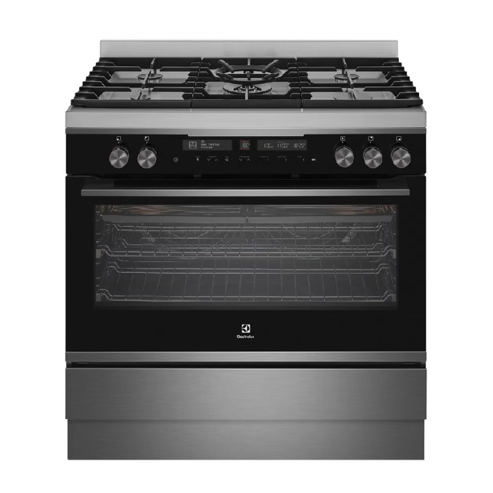 ELECTROLUX 90CM DUAL FUEL FREESTANDING COOKER EFEP916DSD