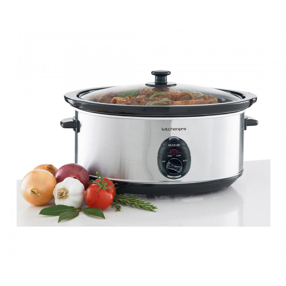 Maxim Stainless Steel Slow Cooker 6L
