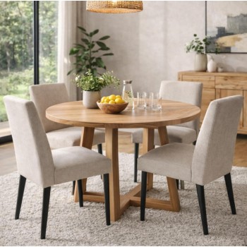Monti Round Dining Table – Messmate Timber Monti Round Dining Table – Messmate Timber