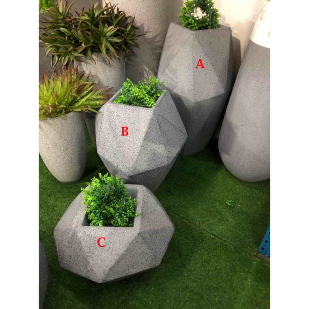 FIBREGLASS HOME GARDEN POT FOR INDOOR & OUTDOOR USE - A