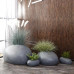 ROCK SHAPE FIBREGLASS HOME GARDEN POT FOR INDOOR & OUTDOOR USE - WHOLE SET