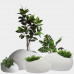 ROCK SHAPE FIBREGLASS HOME GARDEN POT FOR INDOOR & OUTDOOR USE - WHOLE SET