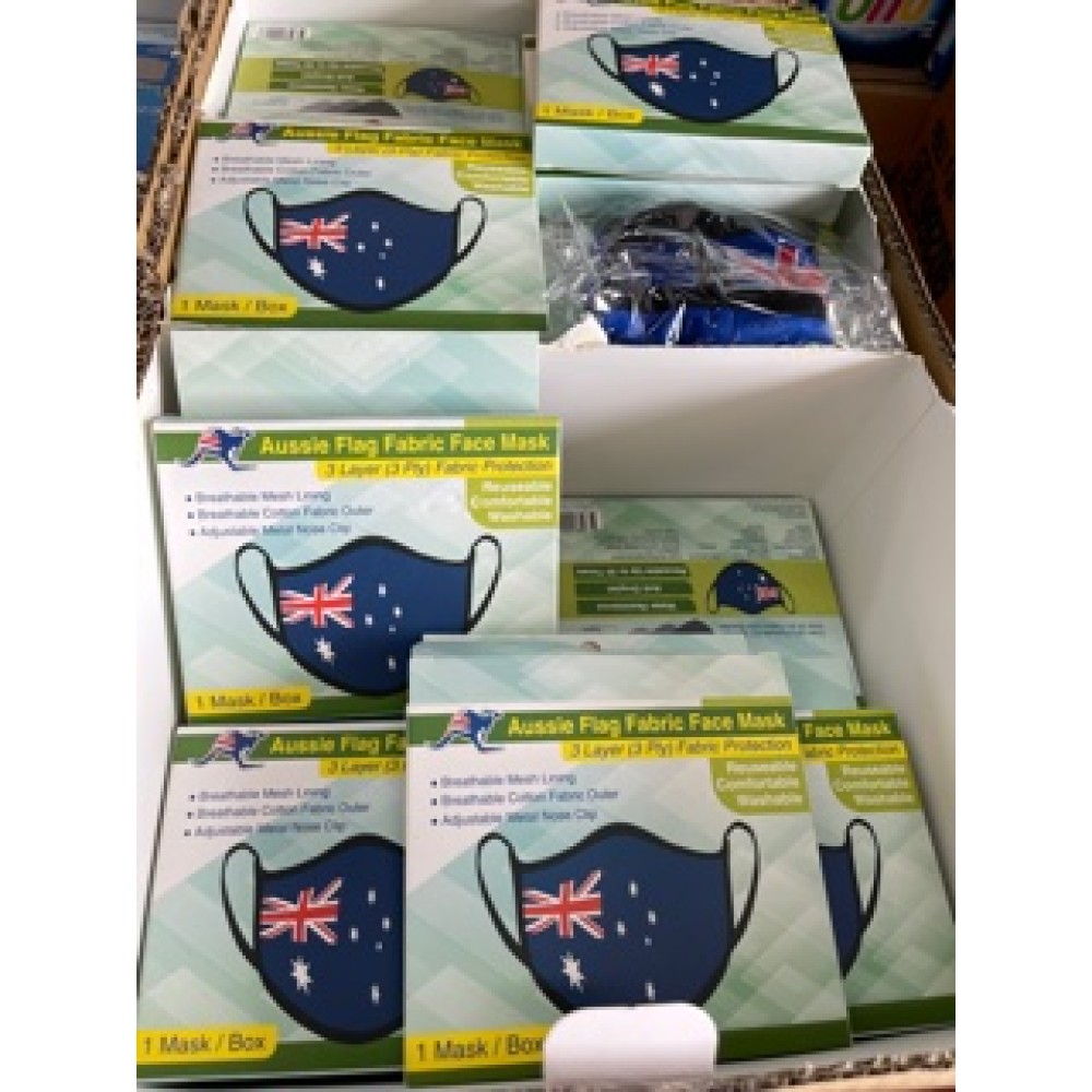 AUSSIE FLAG FABRIC FACE MASK