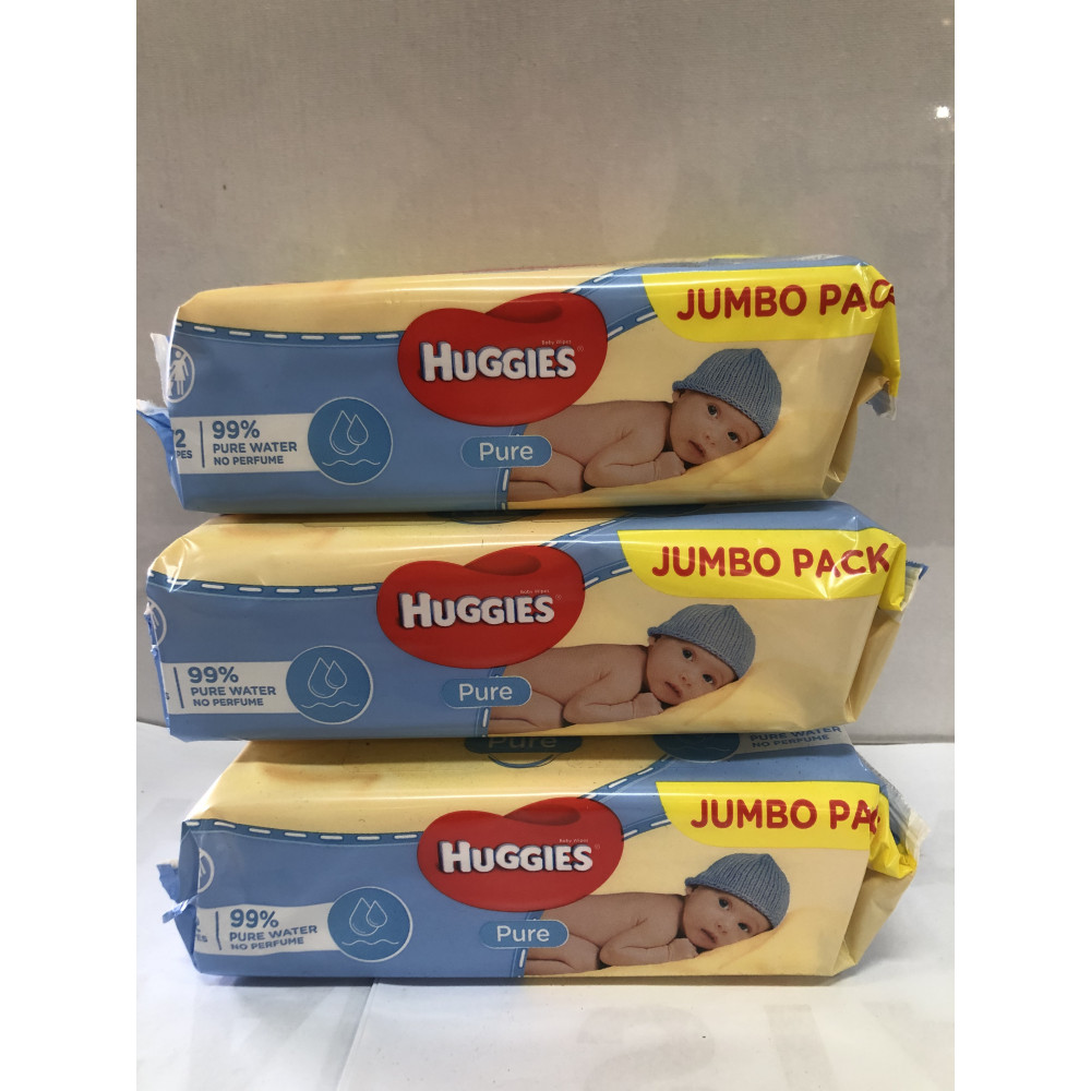 HUGGIES PURE BABY WIPES 