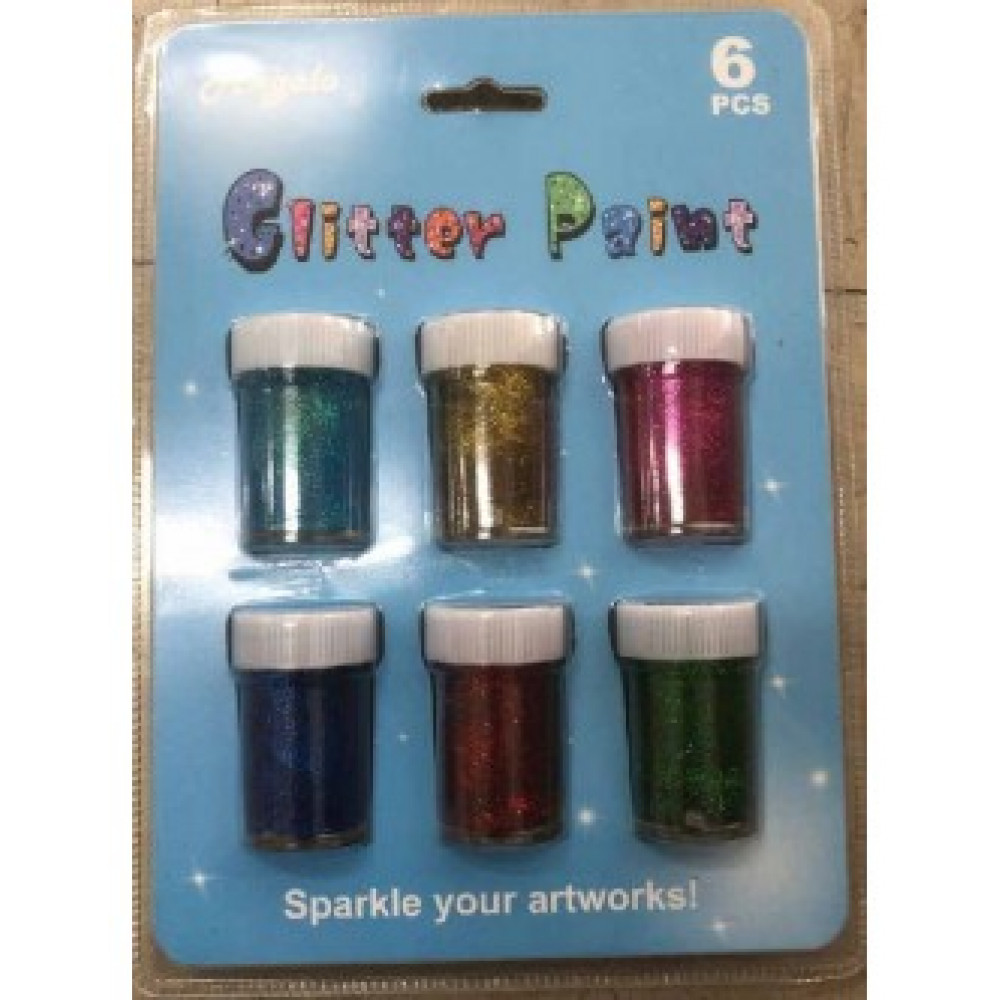 glitter paint 6pcs 