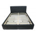 JULIA PU LEATHER BED WITH 4 DRAWS