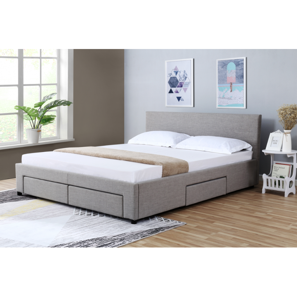 NICOLE UPHOLSTERED FABRIC BED