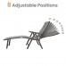 All Weather Aluminum Patio Lounge Chair 2 PCS