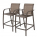 Aluminum Frame & Textilene 2PC Bar Stools