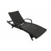 Outdoor Poolside Sun Lounge Sofa with Armrest