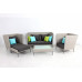 Outdoor Turquoise Sofa Lounge Set 5pc