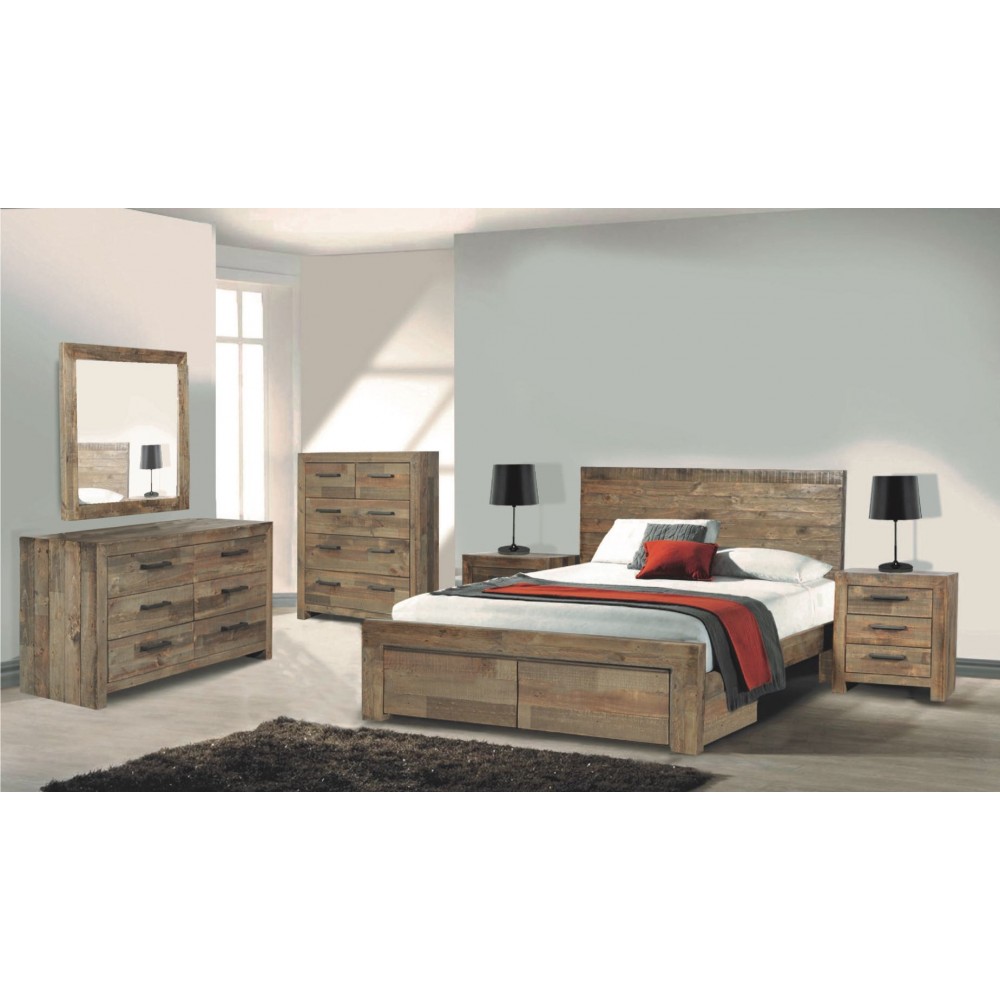 MELROSE QUEEN 4PCS BEDROOM SUITE WITH DRAWS