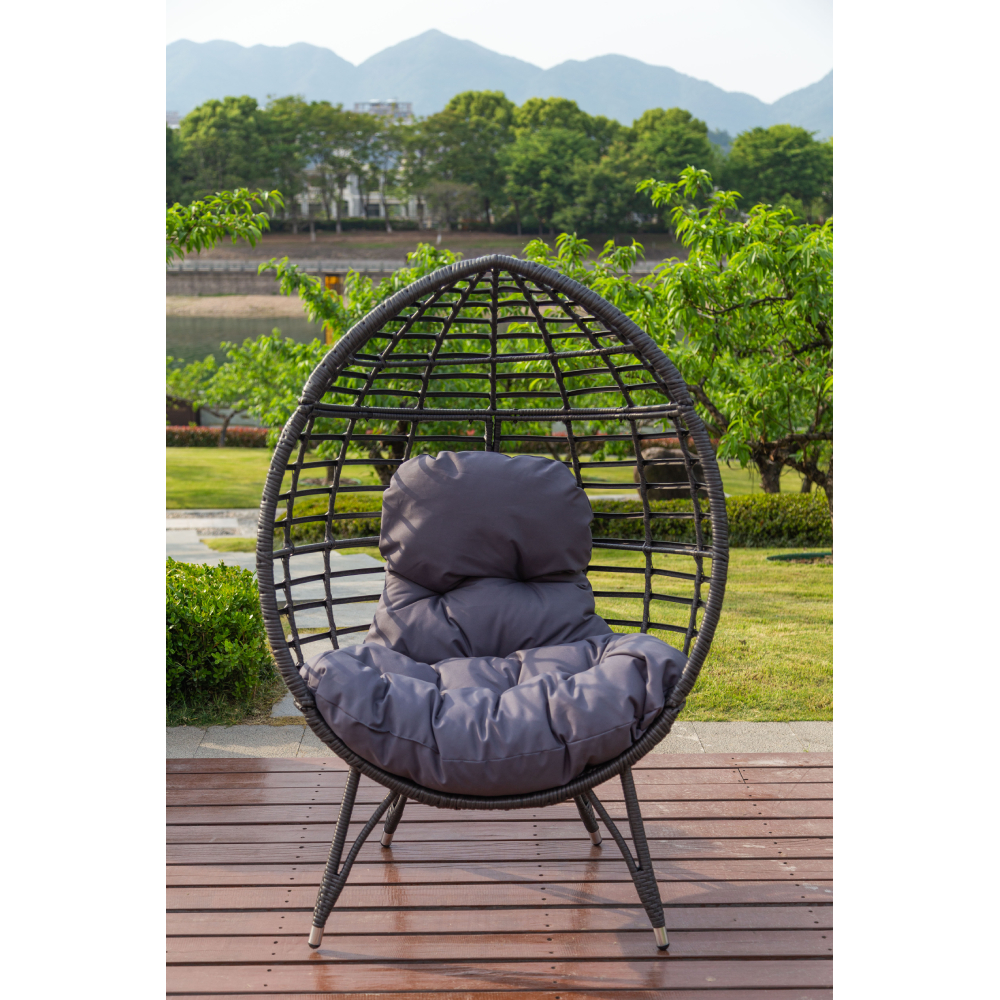 Outdoor Numbat Basket standing Chair with Cushions