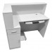 1.2M WHITE RECEPTION DESK LEFT OR RIGHT COUNTER SIDE