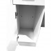 1.2M WHITE RECEPTION DESK LEFT OR RIGHT COUNTER SIDE