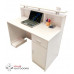 SMALL WHITE RECEPTION DESK COUNTER 1.2M