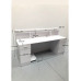 WHITE RECEPTION DESK COUNTER 2M