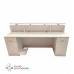 WHITE RECEPTION DESK COUNTER 2M