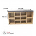 SHOE CABINET ORGANISER SHELF CUPBOARD WOOD