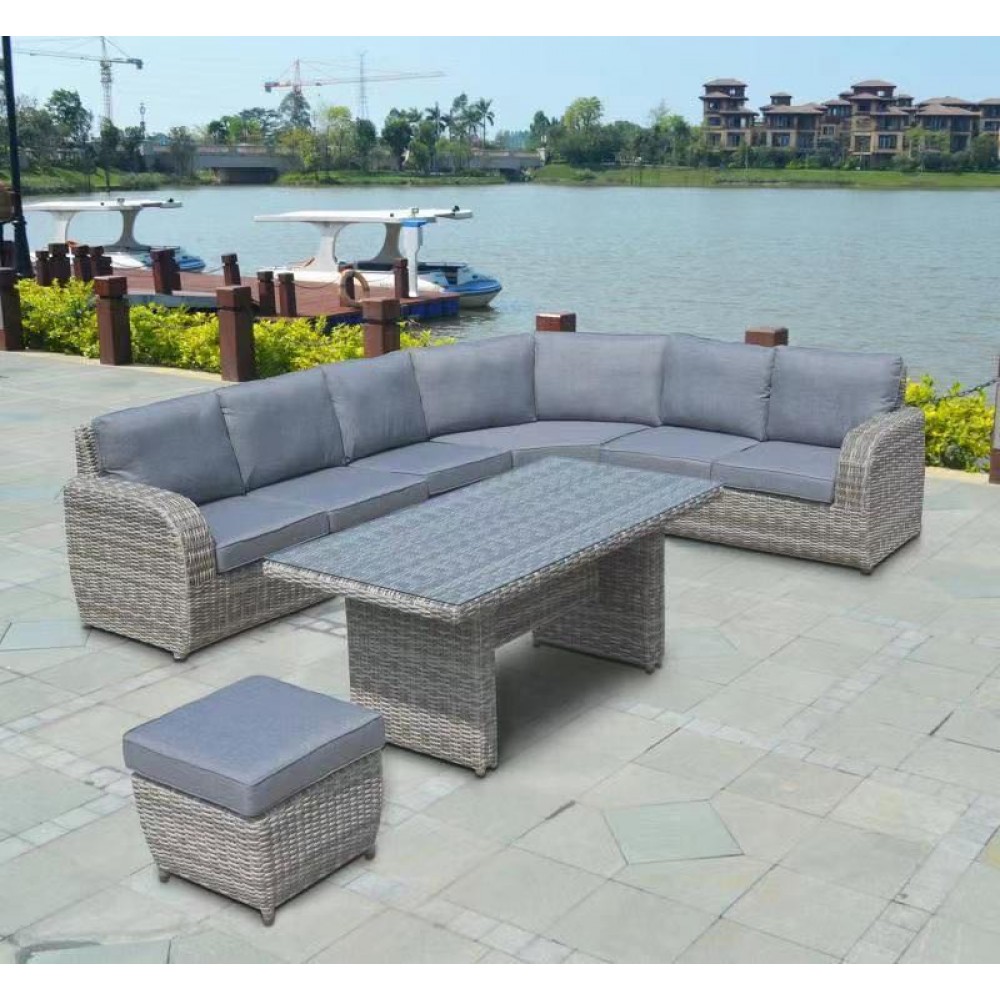 BUFFA Corner Outdoor 5 pcs set High Coffee Table